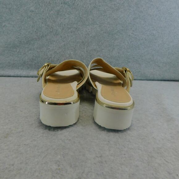 Ron White - Women's White & Caysi Slide Sandal in Ice - Athletech Size 8.5 Shoe - Picture 7 of 13